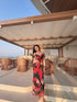 Mesh Floral Printed Sleeveless Dresses
